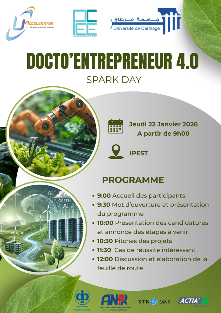 Spark Day – Docto’Entrepreneur 4.0 | Sustainable Greentech Edition